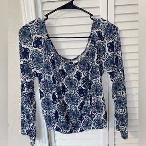 Floral long sleeve top